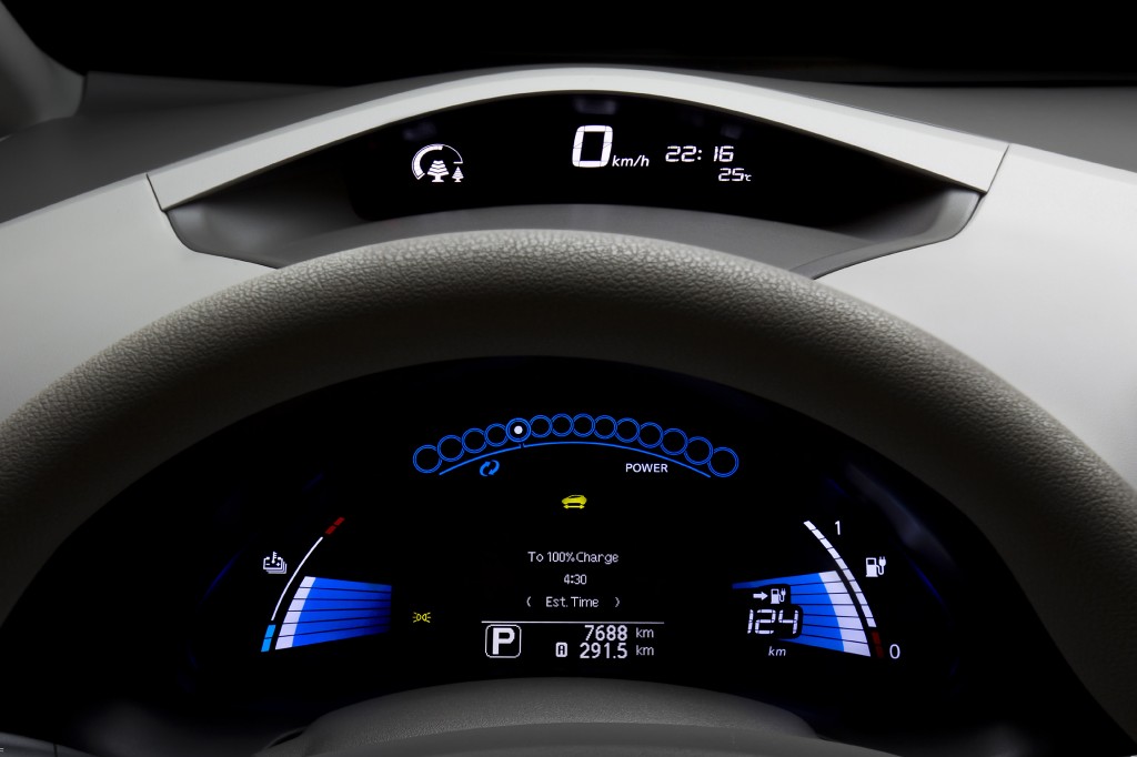Nissan Leaf Anzeige Nissan Leaf Anzeige