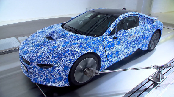BMW i8 im Windkanal BMW i8 im Windkanal