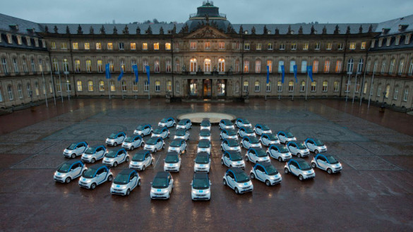Elektroauto Carsharing car2go in Stuttgart gestartet Elektroauto Carsharing car2go in Stuttgart gestartet