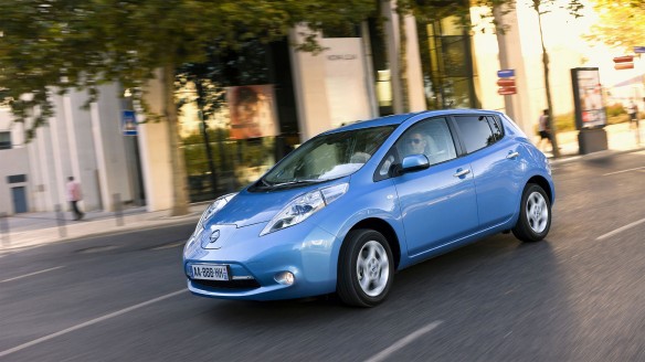 Nissan Leaf NSC-2015 - autonomes, selbstfahrendes Elektroauto Nissan Leaf NSC-2015 - autonomes, selbstfahrendes Elektroauto