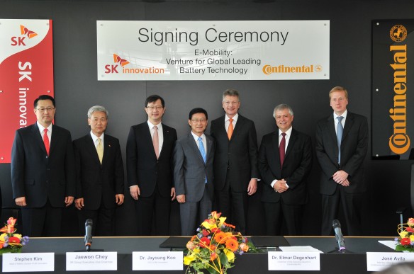 Continental und SK Innovation Lithium-Ionen Batterie Continental und SK Innovation Lithium-Ionen Batterie