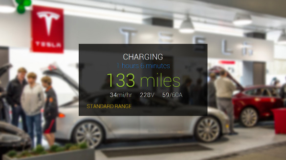 Tesla Model S via Google Glass steuern